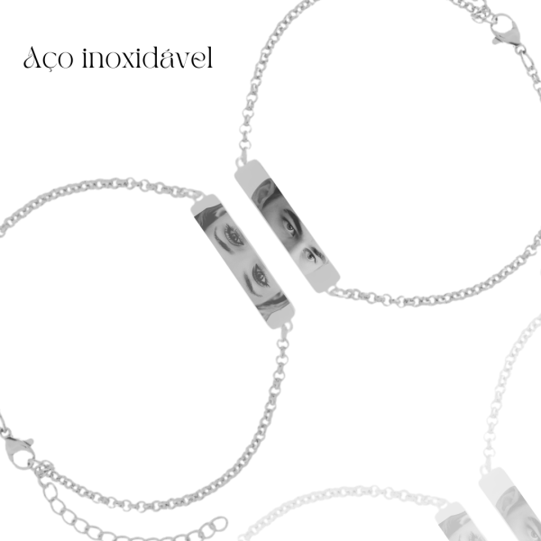 Kit Pulseira Olhar -Aço Inox