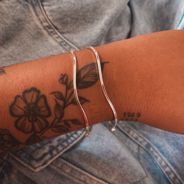 Bracelete Ondulado - Prata 925 - Image 2