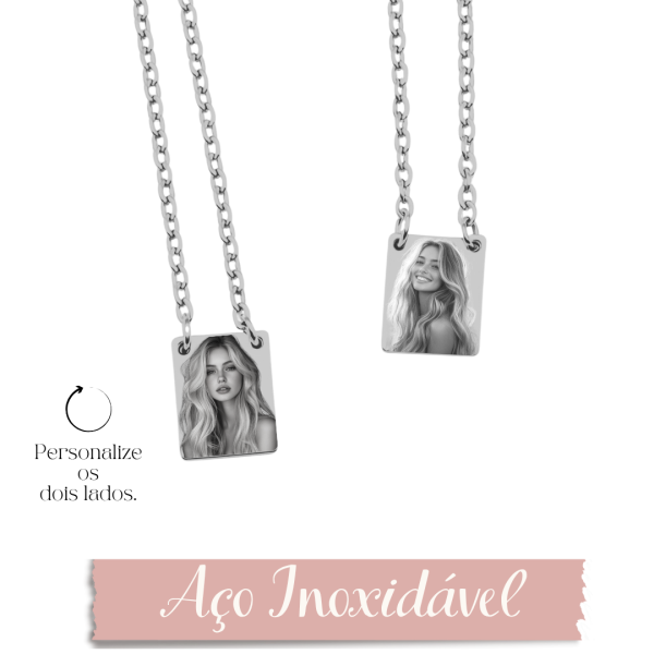 Escapulário Personalizado P- Aço Inox