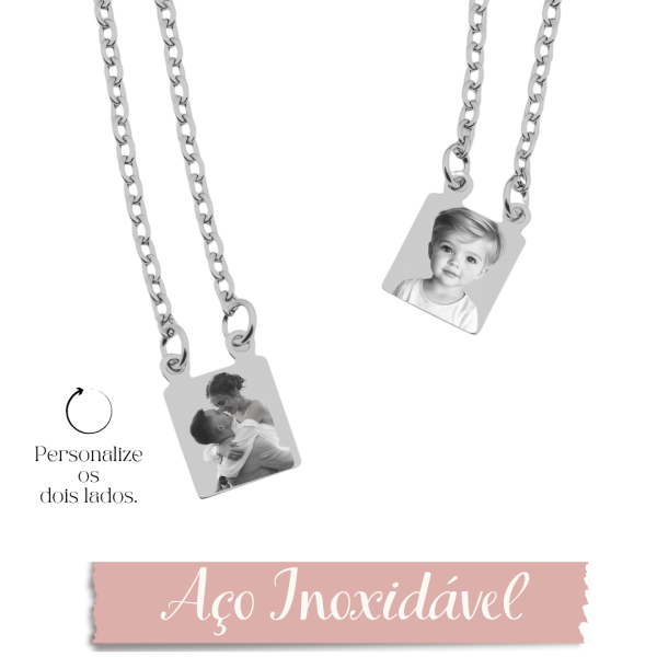 Escapulário Personalizado M- Aço Inox